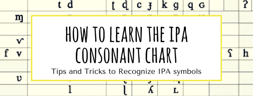 Ipa Consonant Chart